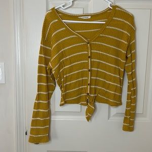 Gold long sleeve sweater
